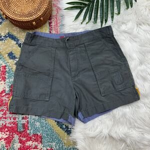 Vintage Y2K 2000s AE American Eagle Gray Cargo Shorts 4 Pockets Casual Summer